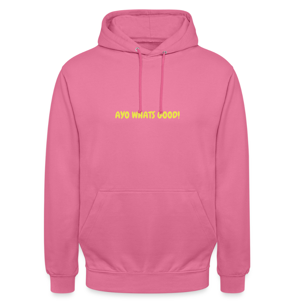 AYO WHATS GOOD HOODIE - pink