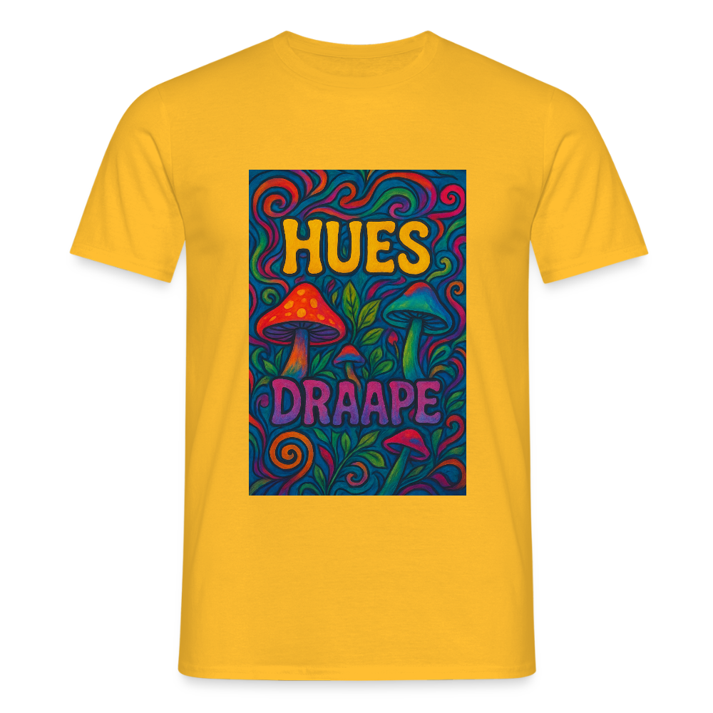 HUES PSILOCYBIN TEE - yellow