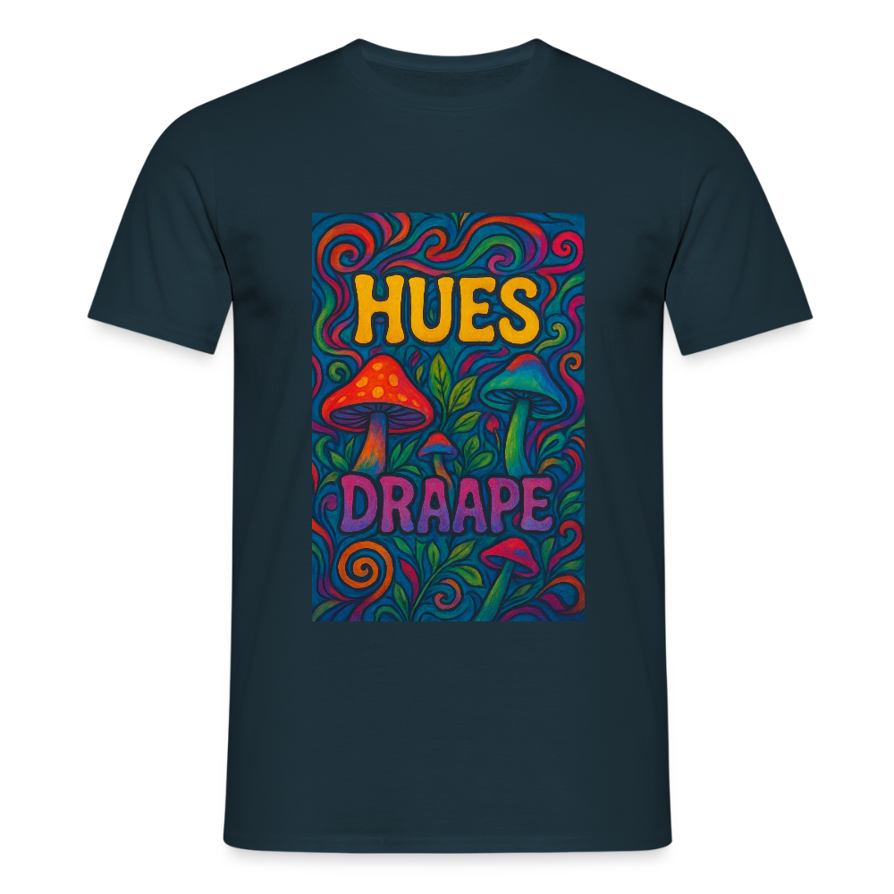 HUES PSILOCYBIN TEE - navy