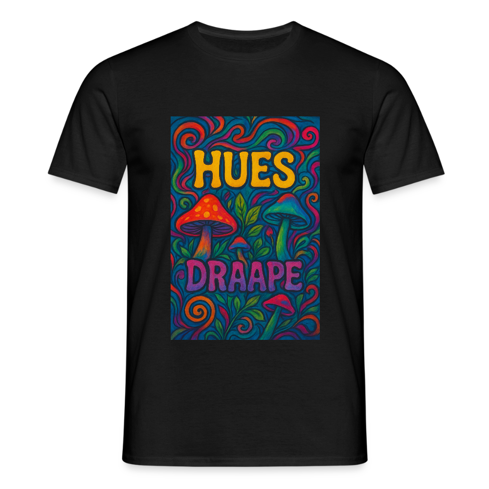 HUES PSILOCYBIN TEE - black