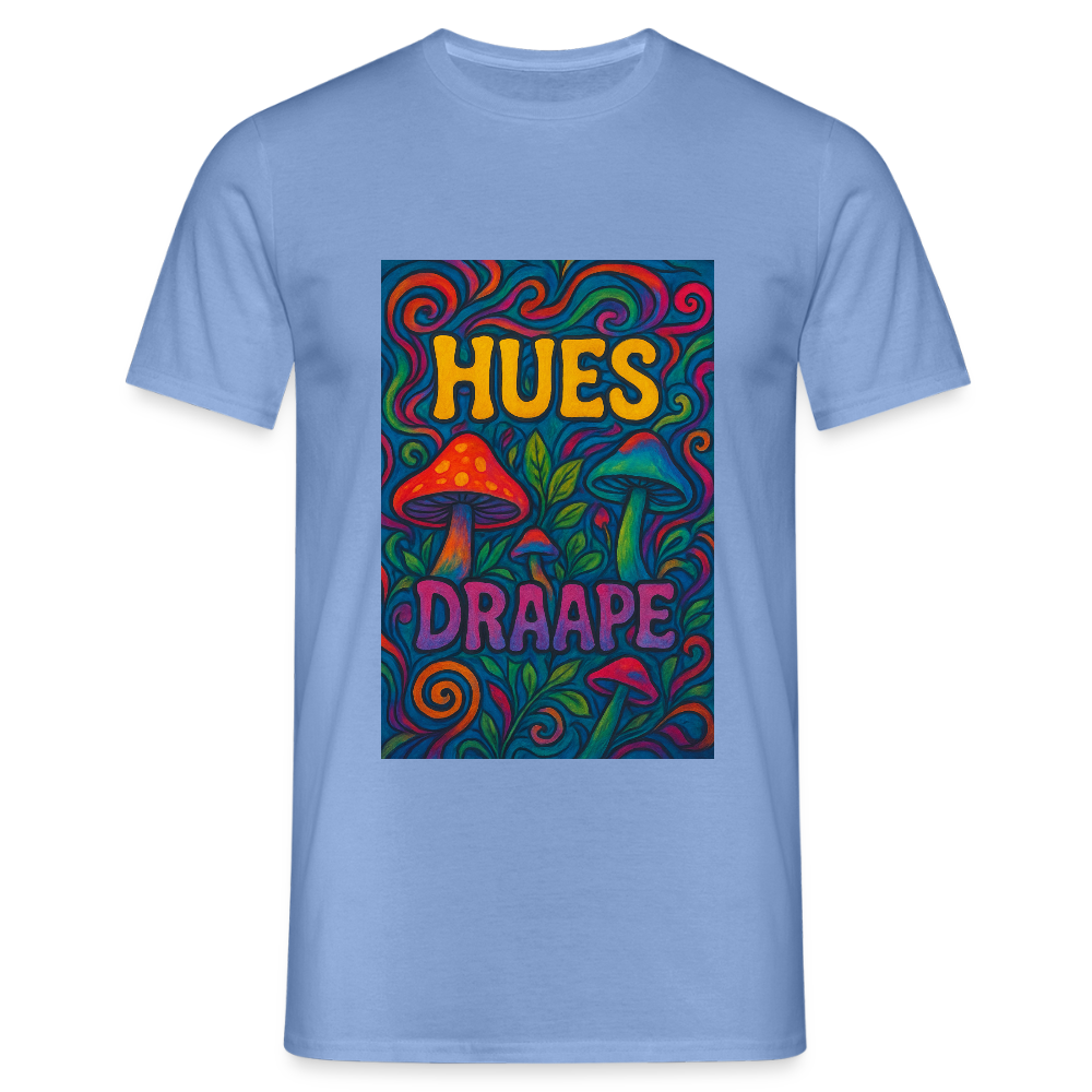 HUES PSILOCYBIN TEE - carolina blue