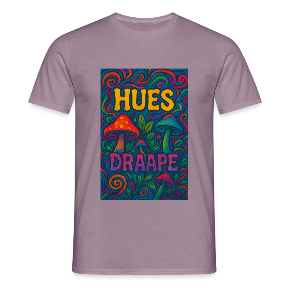 HUES PSILOCYBIN TEE - purple-grey 