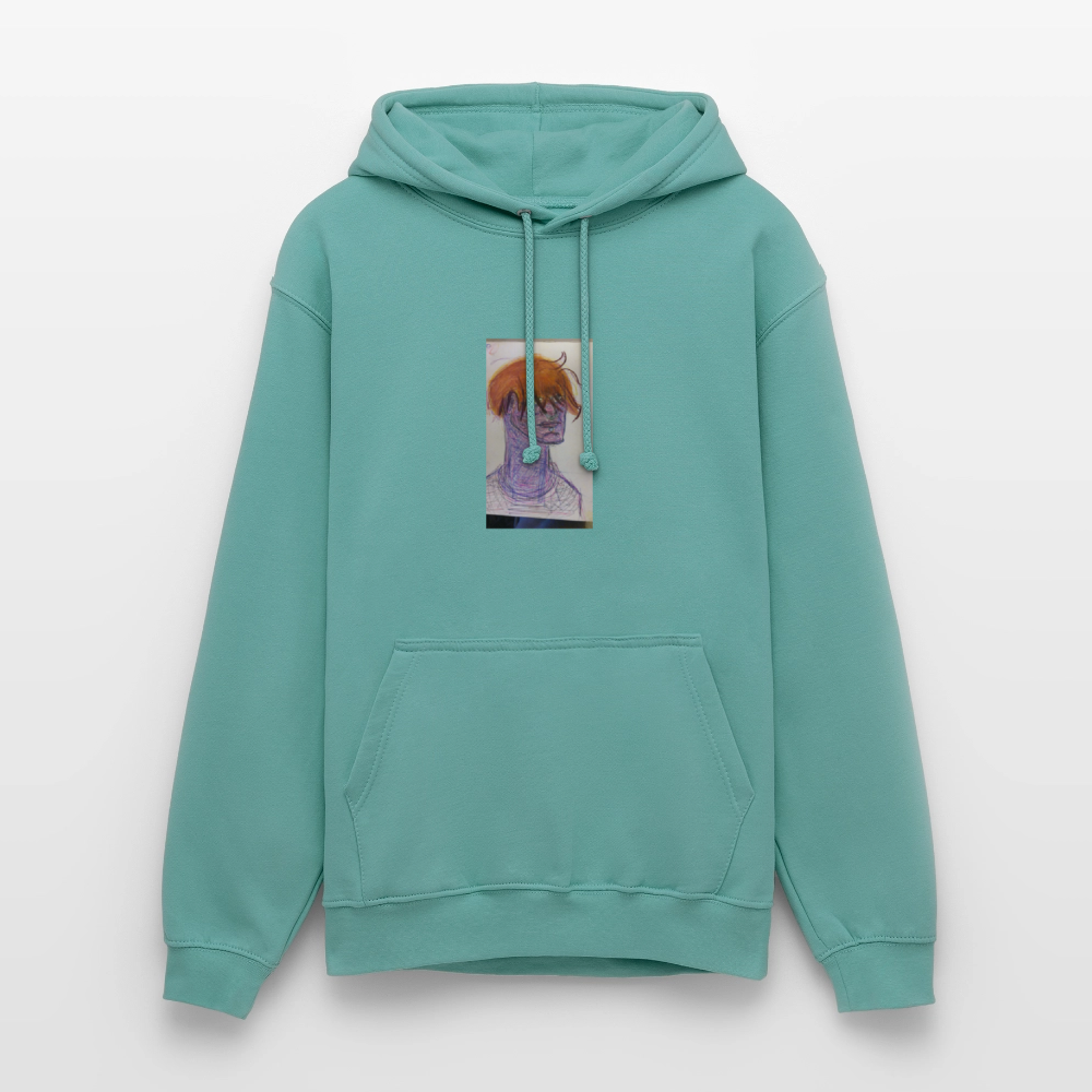 BITRED DRAWING HOODIE - pastel turquoise