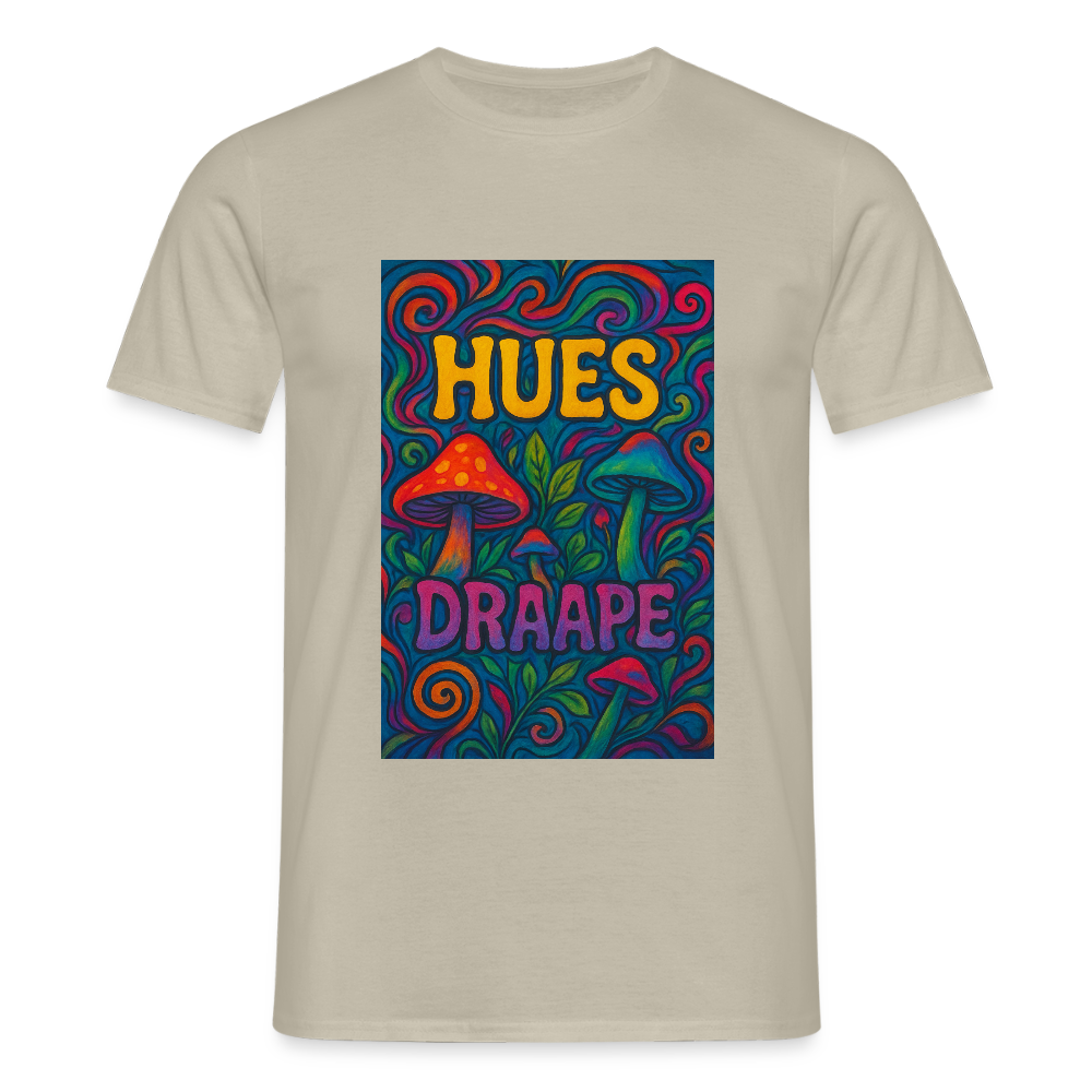 HUES PSILOCYBIN TEE - sand beige